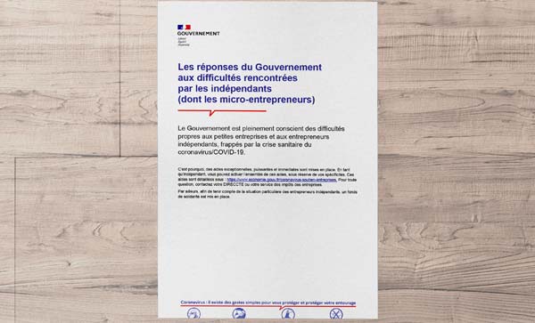 Les réponses du Gouvernement aux difficultés rencontrées par les indépendants (dont les micro-entrepreneurs)