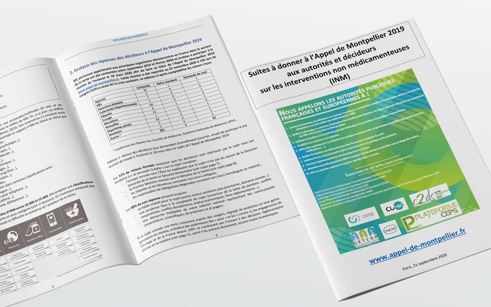 Interventions non médicamenteuses – Retour sur l&rsquo;appel de Montpellier
