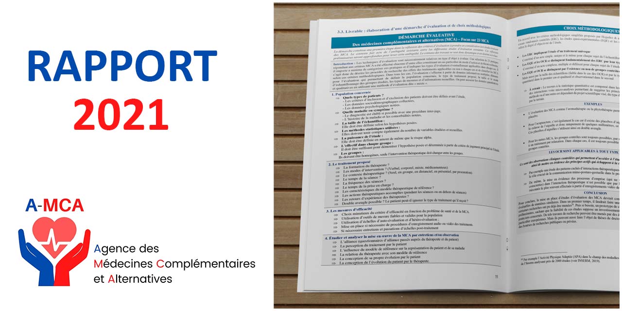 Rapport 2021 de l&rsquo;Agence des Médecines Complémentaires et Alternatives