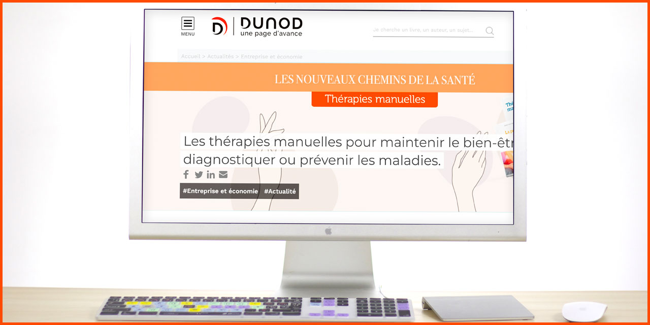 Sélection d&rsquo;ouvrages des Edition Dunod consacrés aux « thérapies manuelles »